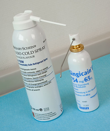 Betäubungsmittel und Kältespray